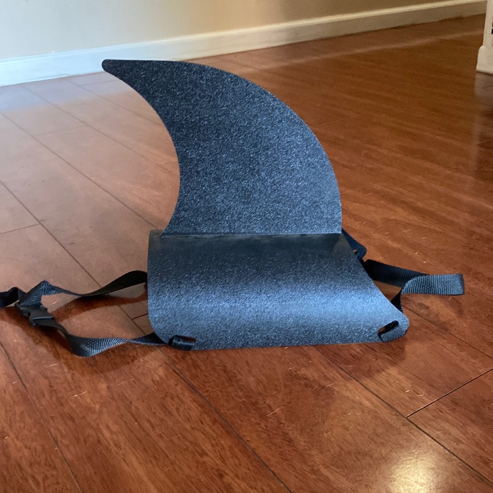 Dog plastic shark fin